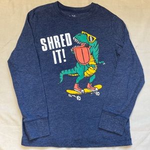 OshKosh B’gosh Long-sleeved “Shred It!” Shirt- Size 6 (boys)